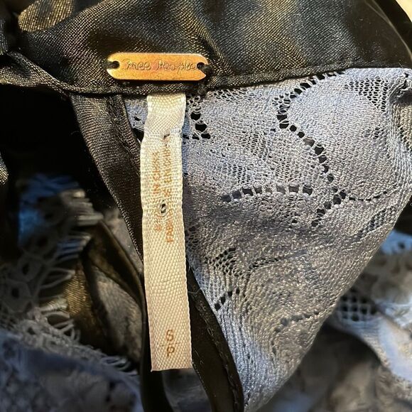 Free People Gilded Lace Mini Dress S - Picture 7 of 9